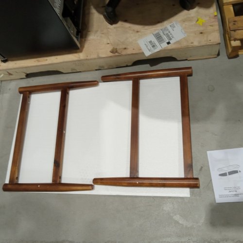 COSTWAY 2-TIER COFFEE TABLE WITH TEMPERED GLASS TABLETOP AND ACACIA WOOD FRAME - 40" X 18" - BROWN (MODEL: JV11716BN) image 3