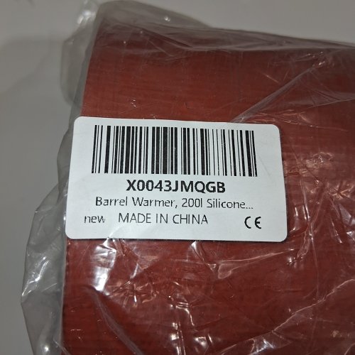 SILICONE BARREL WARMER, DRUM HEATING BELT - 200L - RED-BROWN image 2