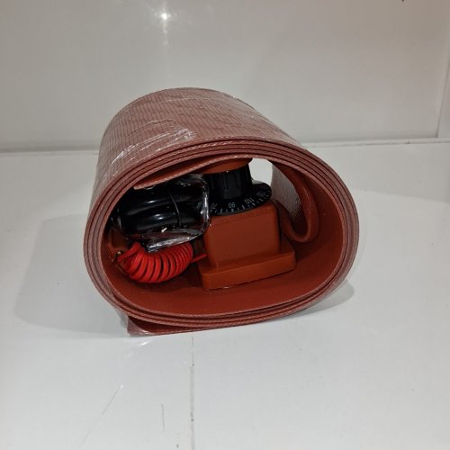 SILICONE BARREL WARMER, DRUM HEATING BELT - 200L - RED-BROWN image 3