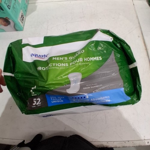 52PK EQUATE MEN'S GUARD MAXIMUM ABSORBENCY - ONE SIZE - WHITE image 4
