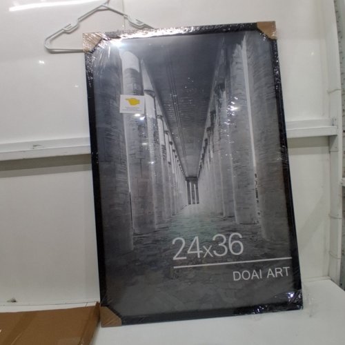 DOAI ART POSTER FRAME WITH HD PLEXIGLASS - 24" X 36" - BLACK image 2
