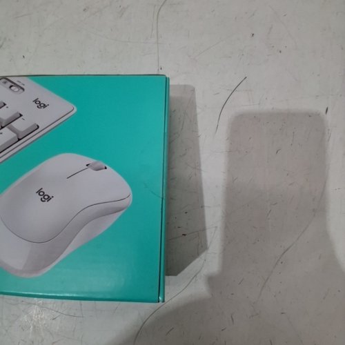 2PC LOGITECH FULL-SIZE WIRELESS COMBO - ADJUSTABLE HEIGHT KEYBOARD WITH WIRELESS MOUSE - OFF WHITE - (MODEL: 920-013290) image 4