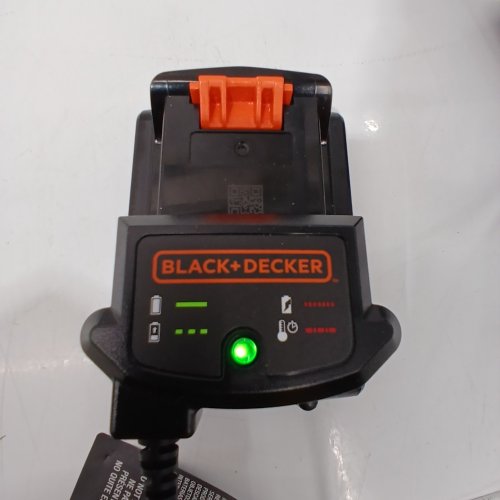 BLACK+DECKER 10" STRING TRIMMER/EDGER - 20V MAX LITHIUM BATTERY WITH CHARGER - BLACK/ORANGE (MODEL: LST201) image 2