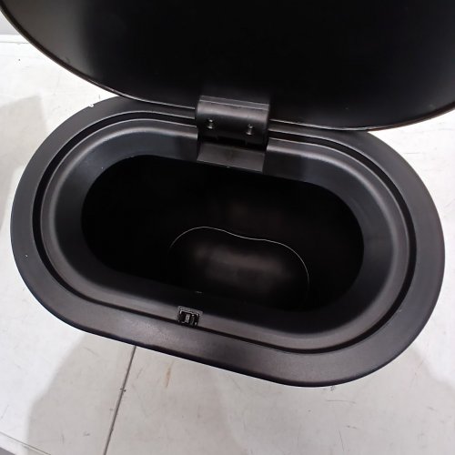 ANZOYMX STAINLESS STEEL NARROW BATHROOM TRASH CAN WITH POP-UP LID AND SEPARATE INNER BARREL - 6.8L - GREY image 3