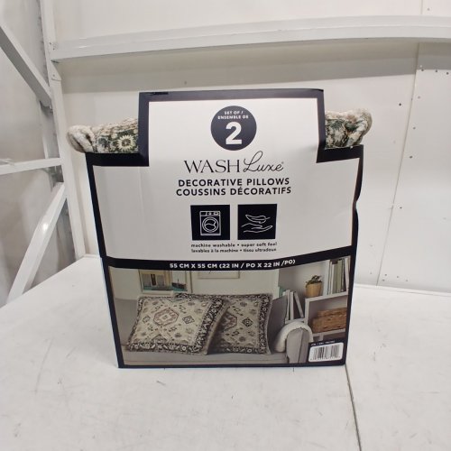 2PK TOWN & COUNTRY LIVING WASHLUXE DECORATIVE PILLOWS - 22" - MULTICOLORED (MODEL:1901552) image 2