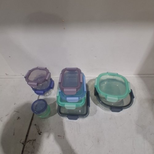 10PC ELLO GLASS FOOD STORAGE SET - MULTI COLOR image 2