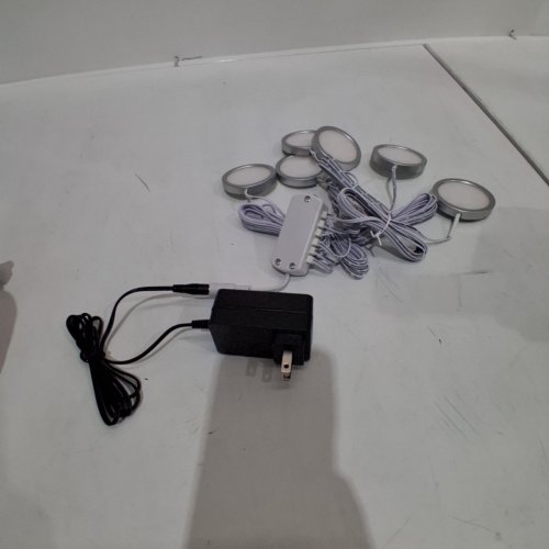 6PK LED UNDER CABINET PLUG IN LIGHTS FOR HOME OR RV - SILVER/WHITE image 4