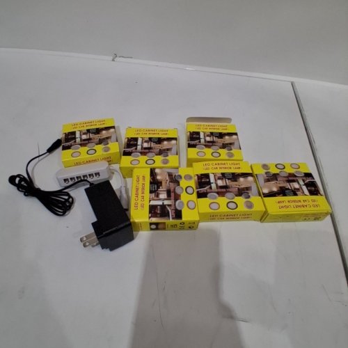 6PK LED UNDER CABINET PLUG IN LIGHTS FOR HOME OR RV - SILVER/WHITE image 6