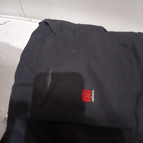 MENS WRANGLER RIGGS WORKWEAR INSULATED DUCK BIBS - LARGE - BLACK (STYLE: 65145) image 4