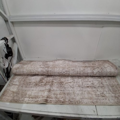 SOALMOST VINTAGE NON-SLIP MACHINE WASHABLE RUNNER RUG - 4FT X 12FT - BROWN (SA-4 X 12-24020M-BROWN) image 4