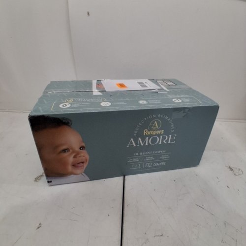 82PK PAMPERS AMORE MOST ABSORBENT AND BEST DIAPER - SIZE 1 - WHITE (UPC: 03077224453) image 4