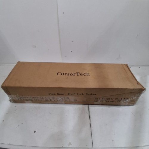 CURSORTECH STEEL CARGO RACK BASKET FOR VEHICLE ROOF - 51" X 36" - BLACK image 5