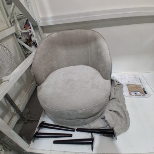 GARVEE MID-CENTURY MODERN OPHOLSTERED DINING CHAIR - 300LB CAPACITY - GREY (MODEL: PHK_33KEV8J8) image 2