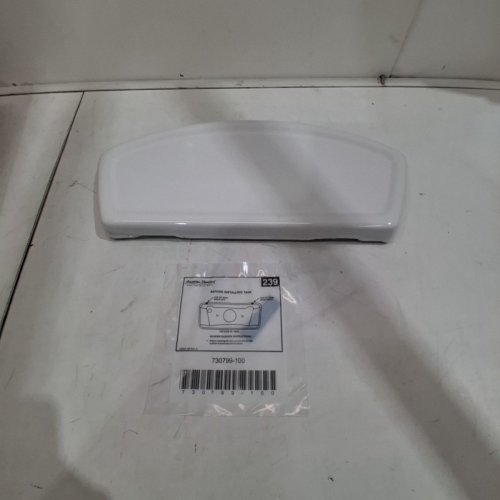 AMERICAN STANDARD CADET 10" TOILET LID FOR RIGHT-HEIGHT & COMPACT MODELS - 17.31"L X 7.5"W - WHITE (MODEL: 735122-400.020) image 2