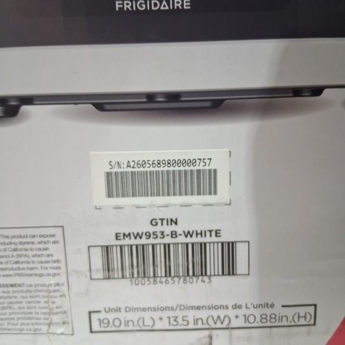 FRIGIDAIRE 900W POWERFUL COUNTERTOP MICROWAVE - 0.9 CU. FT. - WHITE (MODEL: EMW953-B-WHITE) image 9