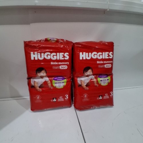 84PK HUGGIES LITTLE MOVERS DIAPERS HUGGFIT WITH 360° WAISTBAND - SIZE 3 - MICKEY MOUSE image 2