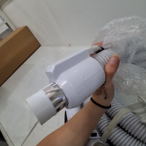 CGH VACUUM HOSE FOR CENTRAL VAC WITH SWITCH - 30FT - GREY image 2