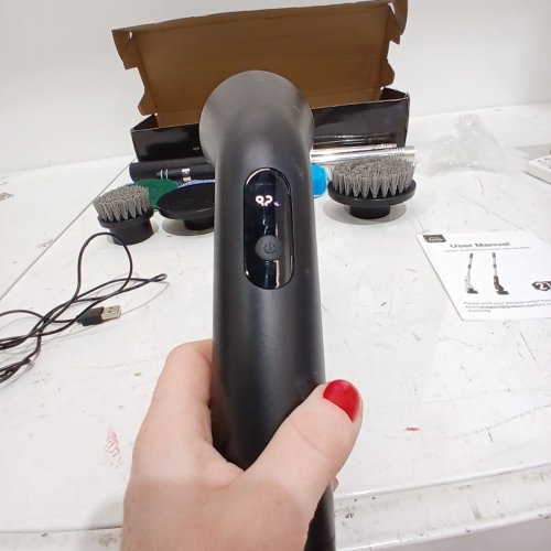 10PC LEEBEIN ELECTRIC SPIN SCRUBBER CORDLESS CLEANING BRUSH BATHROOM SCRUBBER - BLACK - (MODEL:YMG-825) image 3
