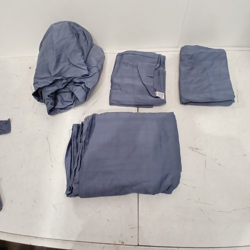 6PC GLUCKSTEIN STUDIO BERKELEY SHEET SET - QUEEN - BLUE (MODEL: 2200101) image 2