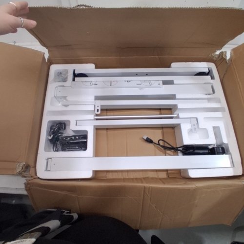 ZONTERA HEIGHT ADJUSTABLE ELECTRIC STANDING DESK - 55" X 24" X 28"-46.5" - WHITE - (MODEL:ES09-140) image 3