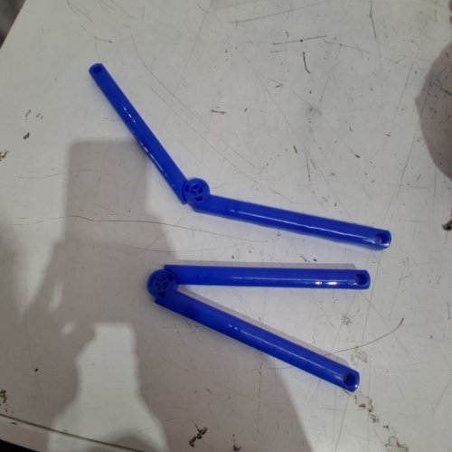 2PC FOLDING DRYING RACK ARM CONNECTOR - UNIVERSAL FIT - BLUE image 2