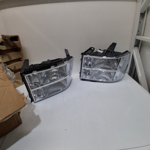 2PC NILIGHT HEADLIGHT ASSEMBLY - FOR 2007 2008-2013 GMC SIERRA 1500 2008-2014 GMC SIERRA 2500 HD 3500 HD -CLEAR (MODEL N1H1GS12A8) image 3