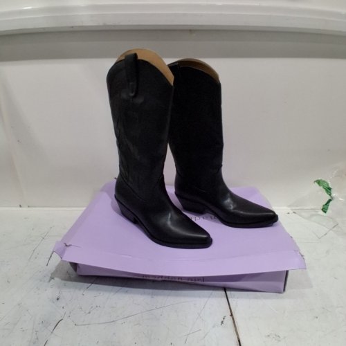 WOMEN'S MADDEN GIRL REDFPORD WESTERN BOOTS - SIZE 7.5 - BLACK (STYLE : REDF01J1) image 2