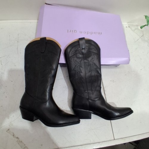 WOMEN'S MADDEN GIRL REDFPORD WESTERN BOOTS - SIZE 7.5 - BLACK (STYLE : REDF01J1) image 3
