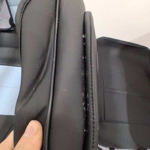 7PC COVERADO UNIVERSAL FAUX LEATHER CAR SEAT CUSHION COVER/PROTECTOR - LIGHT BLUE/BLACK image 4