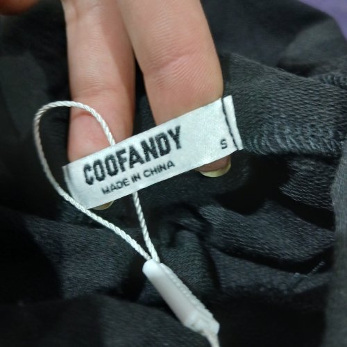 MENS COOFANDY HOODED WORKOUT TANK - SMALL - BLACK image 2