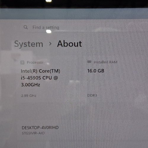 STGSIVIR ALL-IN-ONE DESKTOP COMPUTER - 23" FHD SCREEN - INTEL CORE I5-4590S, 16GB DDR3 RAM, 512GB SSD - BLACK (MODEL: SIV0223) image 11