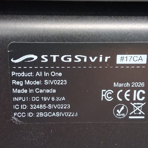 STGSIVIR ALL-IN-ONE DESKTOP COMPUTER - 23" FHD SCREEN - INTEL CORE I5-4590S, 16GB DDR3 RAM, 512GB SSD - BLACK (MODEL: SIV0223) image 16