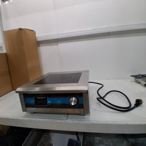 ABANGDUN COMMERCIAL INDUCTION COUNTERTOP ELECTRIC STOVE - 20 HEAT LEVELS - 5000W - 19" X 17" - STAINLESS STEEL (MODEL: E-50KT) image 2