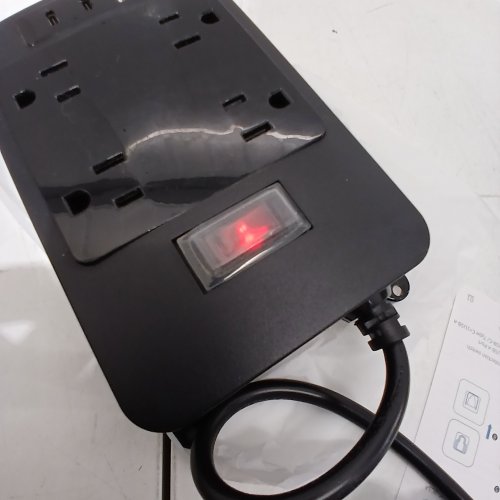 WATERPROOF OUTDOOR POWER BAR WITH USB C, AC OUTLETS, 1 USB A PORT, 6 FT CORD, BLACK image 2
