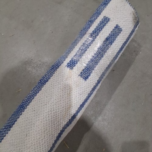 THRESHOLD BROKEN STRIPED WOVEN AREA RUG- 5FT X 7FT - CREAM/BLUE (MODEL: 066 04 7700) image 3