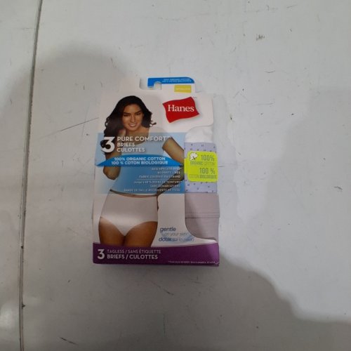 3PK WOMEN'S HANES ORGANIC COTTON BRIEFS - 3XL - MULTI-COLOR image 2