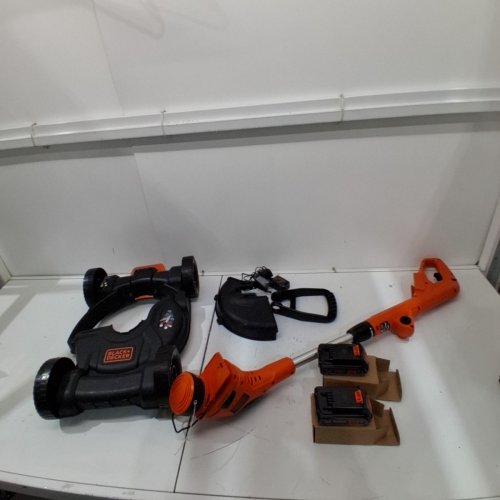 BLACK+DECKER CORDLESS 3-IN-1 STRING TRIMMER, EDGER, AND LAWN MOWER - 6.5 AMP - ORANGE/BLACK (MODEL: MTC220/LST220) image 3