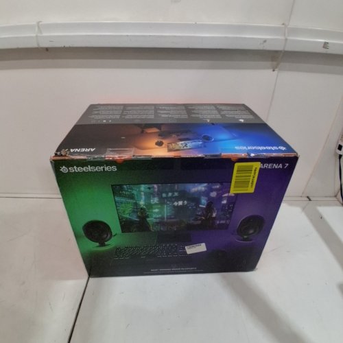 STEELSERIES ARENA 7 ILLUMINATED 2.1 GAMING SPEAKERS, WITH 2.1 USB SURROUND SOUND, 2-WAY SPEAKER DESIGN, SUBWOOFER, REACTIVE RGB LIGHTING (MODEL: ‎61541) image 2