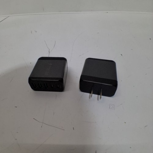 2PK MULTI-PORT FAST CHARGING WALL BLOCK - 50W - BLACK (MODEL: HNT-PD511) image 3