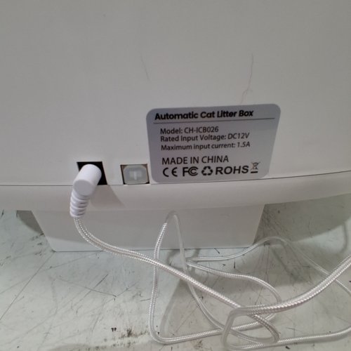 OPEN-TOP AUTOMATIC SELF CLEANING CAT LITTER BOX - WHITE (MODEL: CH-ICB026) image 7