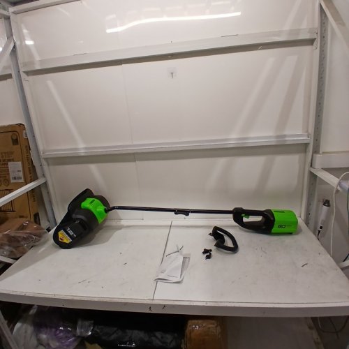 GREENWORKS **TOOL ONLY** PRO BRUSHLESS CORDLESS MOTOR SNOW SHOVEL- 80V MAX POWER - 12" - GREEN (MODEL: GLSS80000/2601202) image 2
