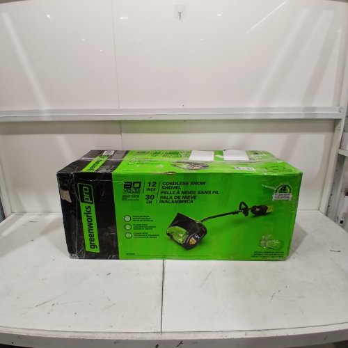 GREENWORKS **TOOL ONLY** PRO BRUSHLESS CORDLESS MOTOR SNOW SHOVEL- 80V MAX POWER - 12" - GREEN (MODEL: GLSS80000/2601202) image 8