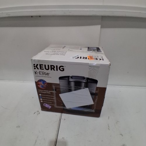 KEURIG K-ELITE SINGLE SERVE K-CUP COFFEE MAKER WITH ICED BREW FUNCTION - 75OZ RESERVOIR - BLACK/BRUSHED SILVER (MODEL: K90) image 5