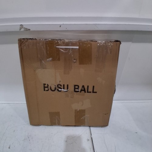 BALANCE TRAINING BOSU BALL WITH FOOT PUMP - BLACK/GREY image 3
