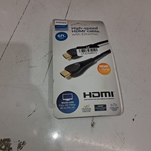 PHILIPS HIGH-SPEED HDMI CABLE WITH ETHERNET - 6FT - BLACK image 2