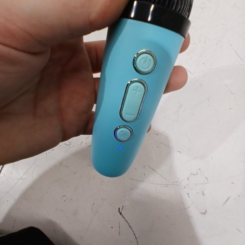 PORTABLE MINI BLUETOOTH SPEAKER & KARAOKE MACHINE WITH 2 MICROPHONES - BLUE (MODEL: K29) image 2