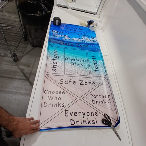 2PK CORNHOLE BOARD VINYL WRAP DECALS GAME SCOREBOARD SKIN STICKERS - 4FT X 2FT image 2