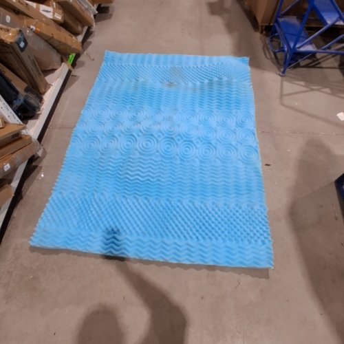 FOAM MATTRESS TOPPER - 59" X 80" - BLUE image 2