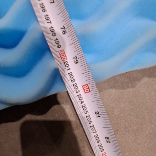 FOAM MATTRESS TOPPER - 59" X 80" - BLUE image 4