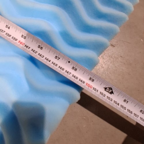 FOAM MATTRESS TOPPER - 59" X 80" - BLUE image 5